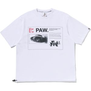 BAPE BY KAZUKI KURAISHI MULTI LOGO RELAXED FIT TEE MENS
